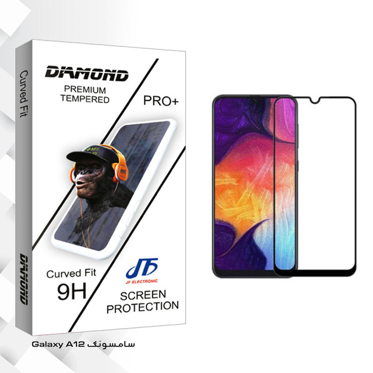 محافظ صفحه نمایش جی اف مدل Diamond glass مناسب برای گوشی موبایل سامسونگ Galaxy A12