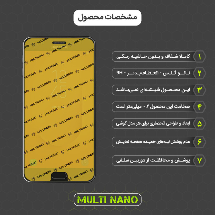 محافظ صفحه نمایش مولتی نانو مدل X-S2N مناسب برای گوشی موبایل سامسونگ Galaxy J7 Prime 2 بسته دو عددی