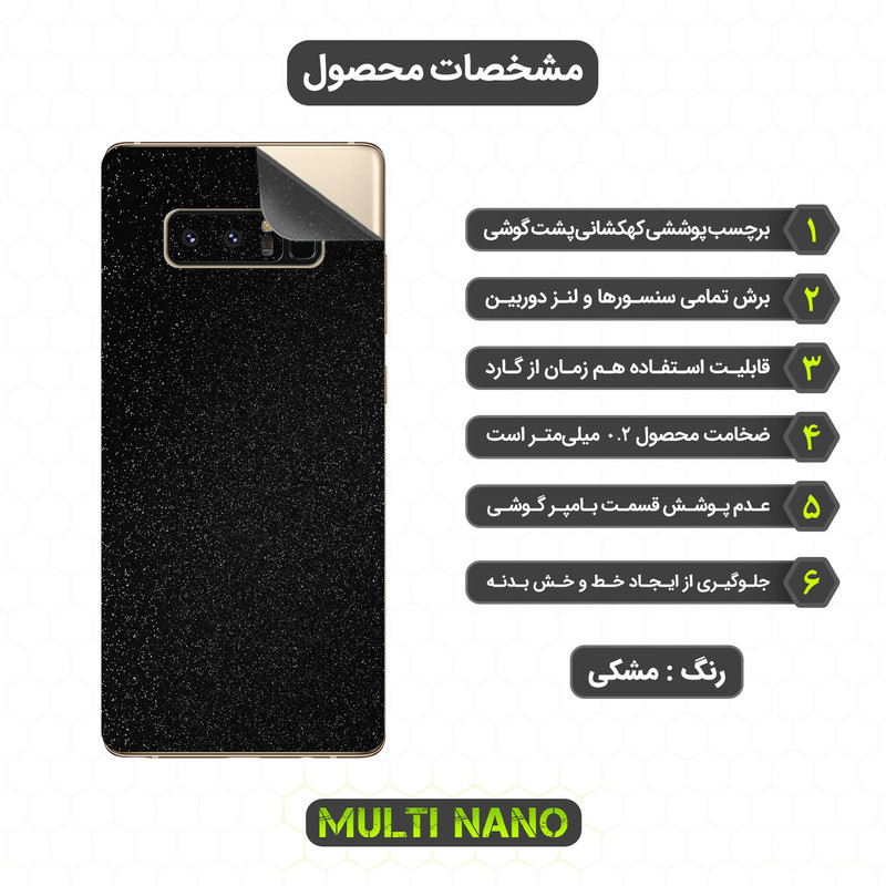 برچسب پوششی مولتی نانو مدل X-F1G مناسب برای گوشی موبایل سامسونگ Galaxy Note 8