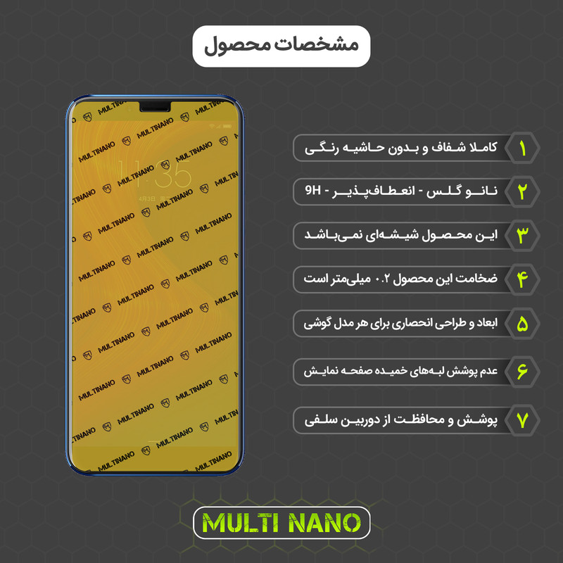 محافظ صفحه نمایش مولتی نانو مدل X-SFT مناسب برای گوشی موبایل لنوو K5 Play به همراه محافظ پشت