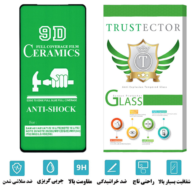 محافظ صفحه نمایش تراستکتور مدل CRTA مناسب برای گوشی موبایل سامسونگ Galaxy Note20 4G