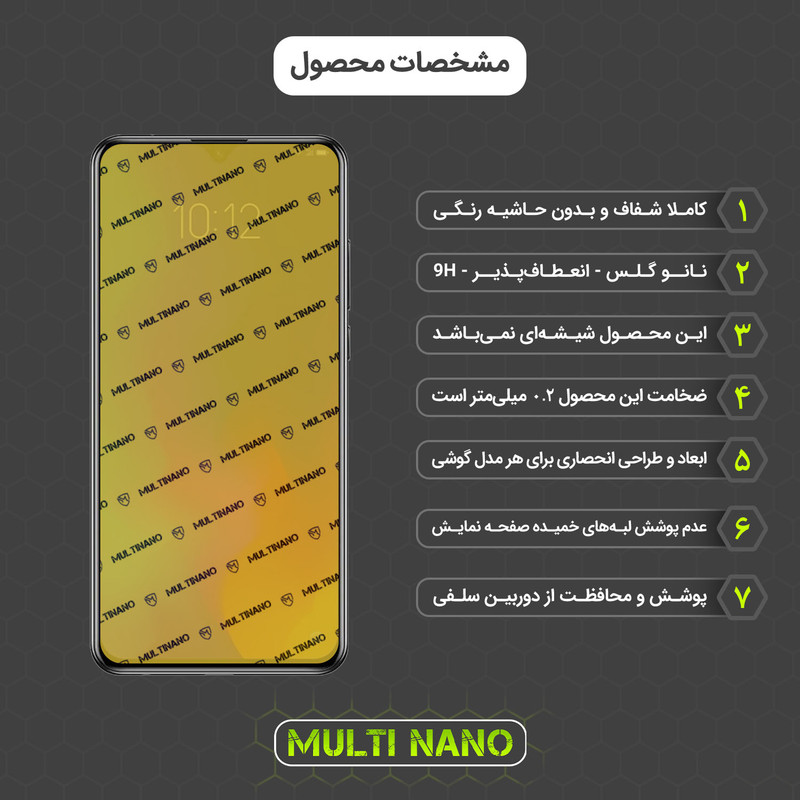 محافظ صفحه نمایش مولتی نانو مدل X-SFT مناسب برای گوشی موبایل لنوو Z6 Youth به همراه محافظ پشت
