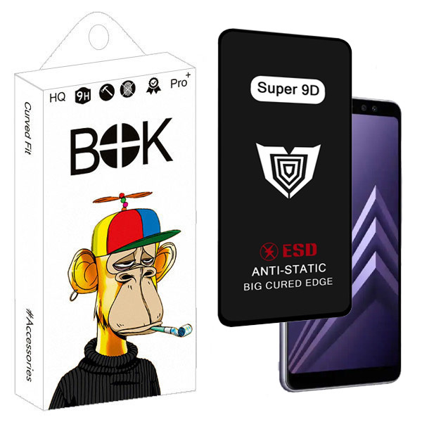 محافظ صفحه نمایش بوک مدل Super 9D Touch مناسب برای گوشی موبایل سامسونگ Galaxy A8 / a8 2018
