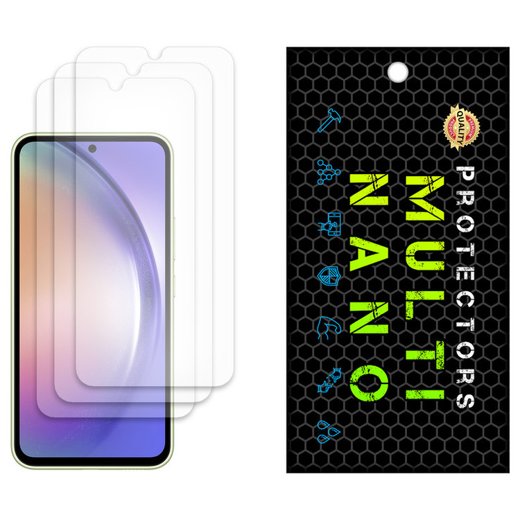 محافظ صفحه نمایش مات مولتی نانو مدل X-S3M مناسب برای گوشی موبایل سامسونگ Galaxy A54 بسته سه عددی