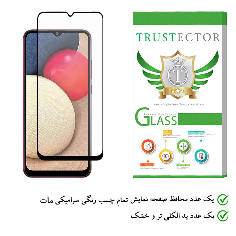 محافظ صفحه نمایش سرامیکی تراستکتور مدل CAT مناسب برای گوشی موبایل سامسونگ Galaxy A02s