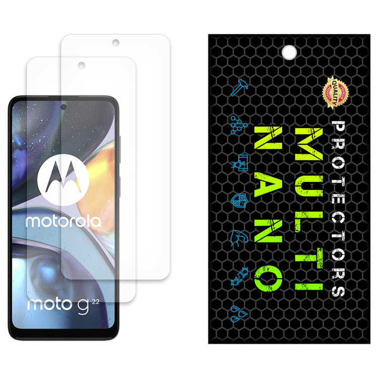 محافظ صفحه نمایش مات مولتی نانو مدل X-S2M مناسب برای گوشی موبایل موتورولا Moto G22 بسته دو عددی