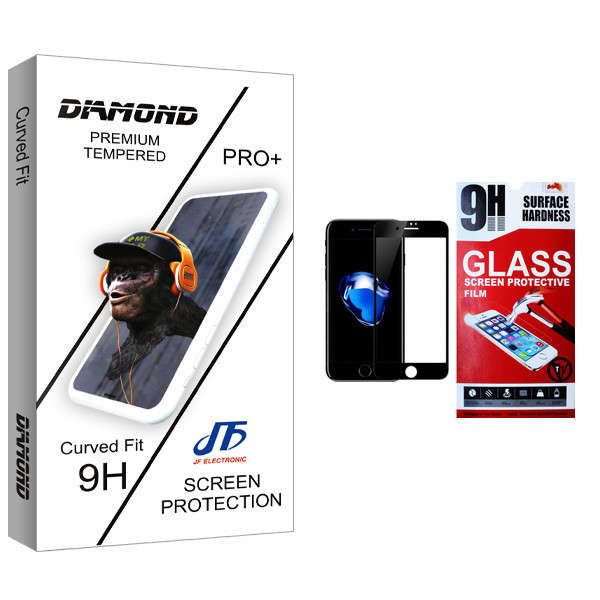 محافظ صفحه نمایش گوشی جی اف مدل Diamond glass مناسب برای گوشی موبایل اپل Iphone 7