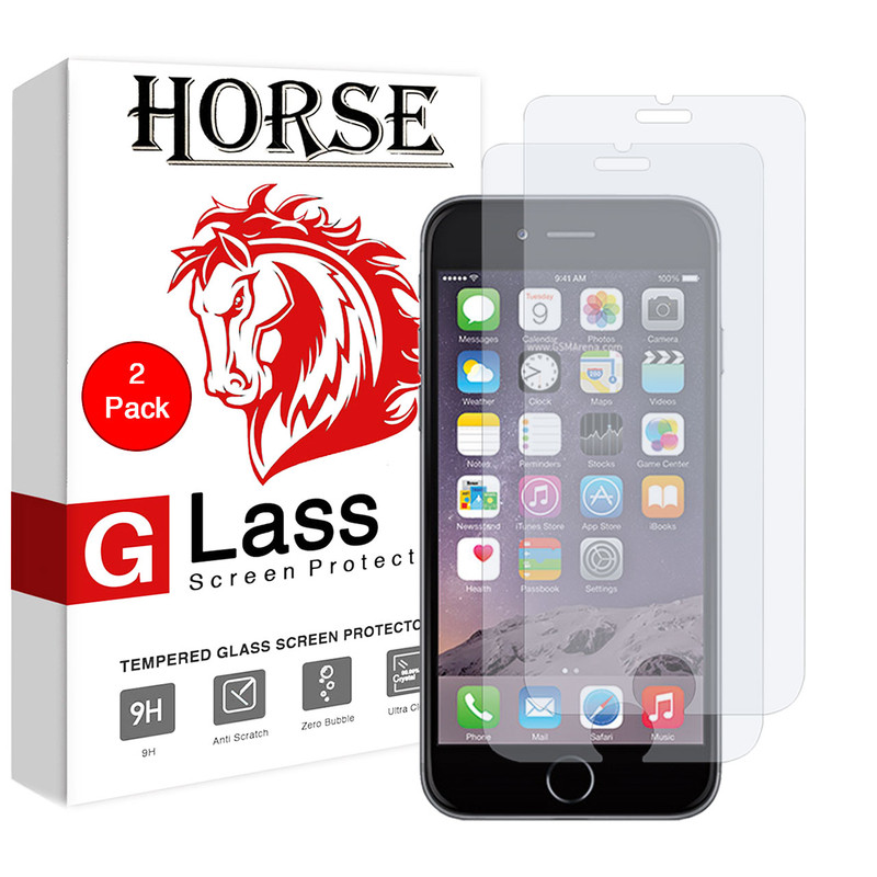 محافظ صفحه نمایش هورس مدل UCC مناسب برای گوشی موبایل اپل iPhone 6 / 6S بسته دو عددی