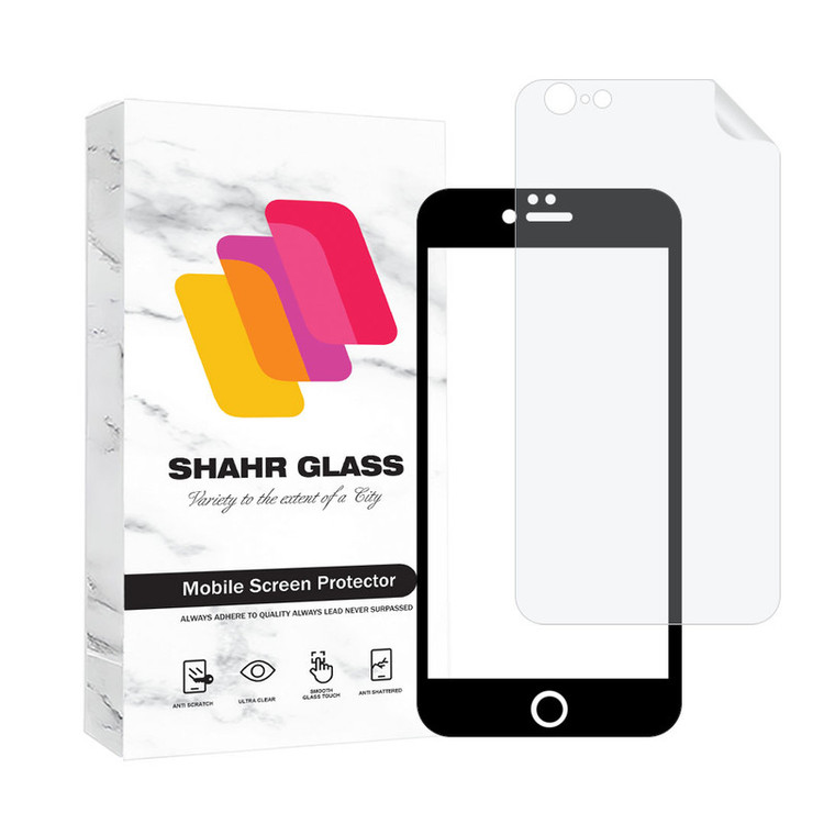 محافظ صفحه نمایش سرامیکی مات شهر گلس مدل MCERAMNANOSH مناسب برای گوشی موبایل اپل iPhone 6s Plus / iPhone 6 Plus به همراه محافظ پشت گوشی هیدروژل