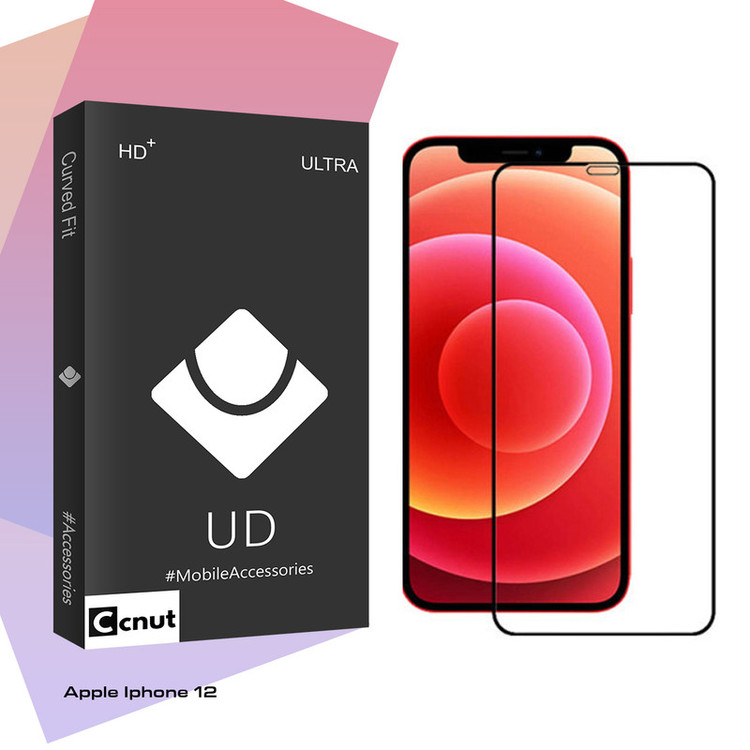محافظ صفحه نمایش سرامیکی کوکونات مدل UD Black مناسب برای گوشی موبایل اپل Iphone 12