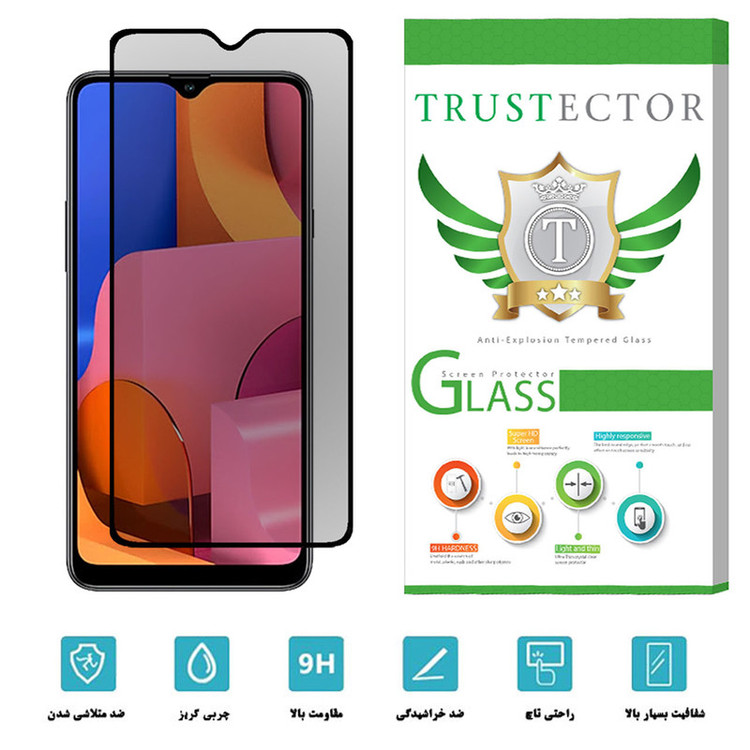 محافظ صفحه نمایش حریم شخصی تراستکتور مدل PSP مناسب برای گوشی موبایل سامسونگ Galaxy A20s