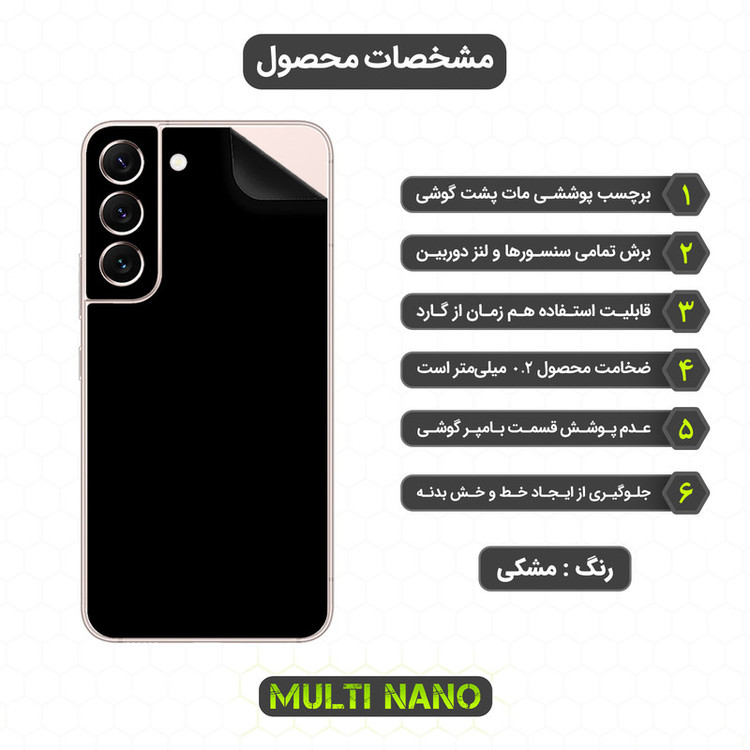 برچسب پوششی مولتی نانو مدل X-F1M مناسب برای گوشی موبایل سامسونگ Galaxy S22 5G