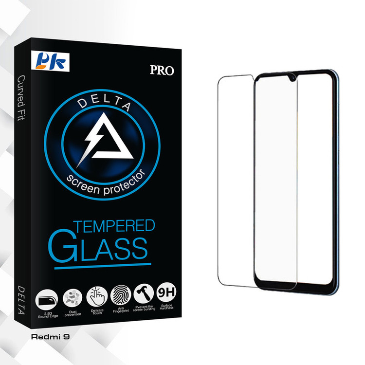 محافظ صفحه نمایش شیشه ای پی کی مدل Delta Glass مناسب برای گوشی موبایل شیائومی Redmi 9