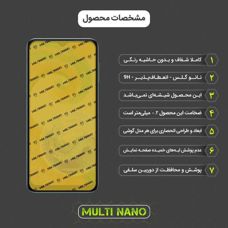 محافظ صفحه نمایش مولتی نانو مدل X-SFG مناسب برای گوشی موبایل سامسونگ Galaxy A04S به همراه برچسب پوششی