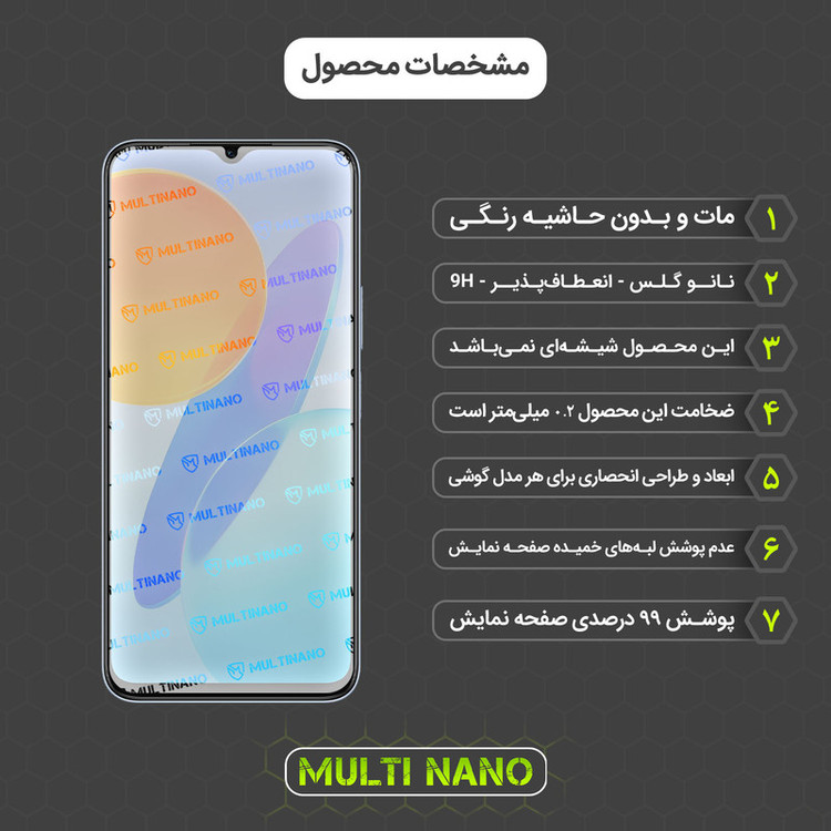 محافظ صفحه نمایش مات مولتی نانو مدل X-S1M مناسب برای گوشی موبایل آنر X8 5G