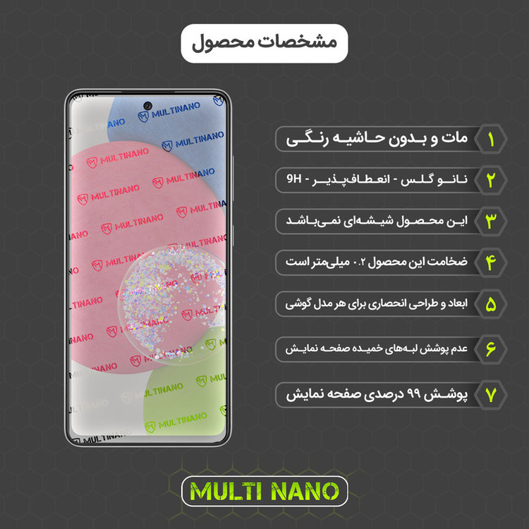 محافظ صفحه نمایش مات مولتی نانو مدل X-S1M مناسب برای گوشی موبایل سامسونگ Galaxy A53