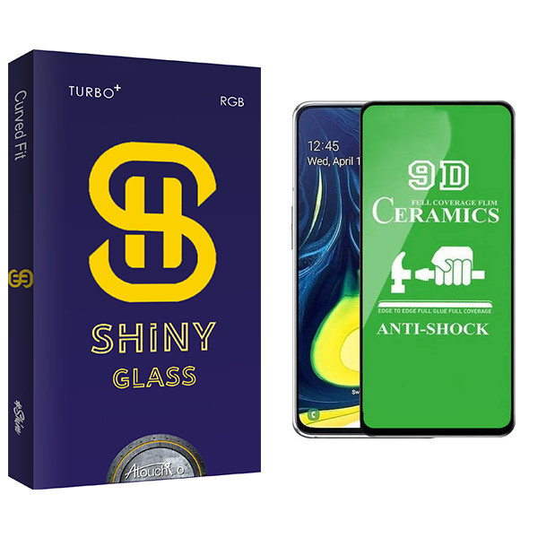 محافظ صفحه نمایش 9D آتوچبو مدل Shiny Glass مناسب برای گوشی موبایل سامسونگ Galaxy A20s
