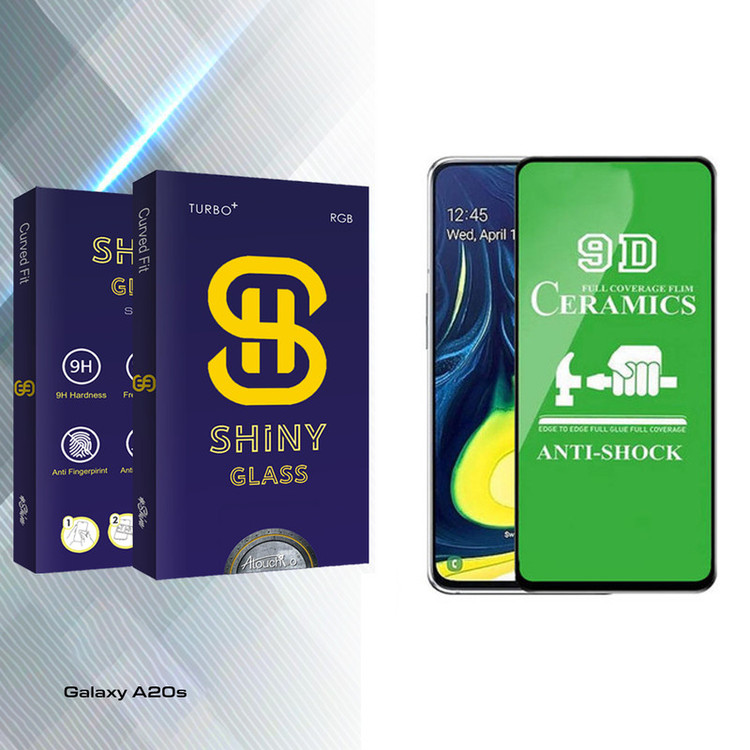 محافظ صفحه نمایش 9D آتوچبو مدل Shiny Glass مناسب برای گوشی موبایل سامسونگ Galaxy A20s