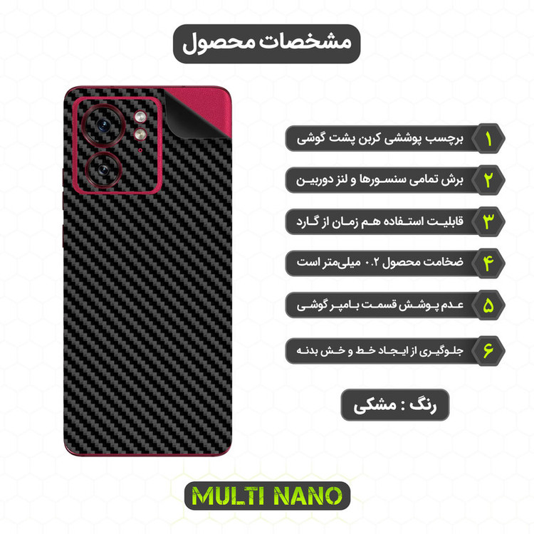 برچسب پوششی مولتی نانو مدل X-F1C مناسب برای گوشی موبایل موتورولا Edge 40