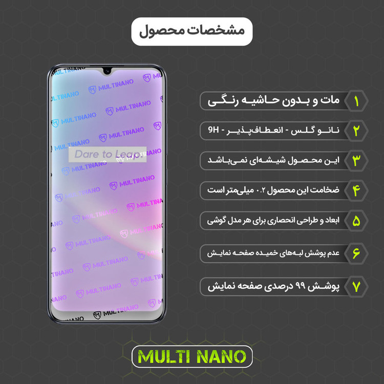 محافظ صفحه نمایش مات مولتی نانو مدل X-S1M مناسب برای گوشی موبایل ریلمی C25s