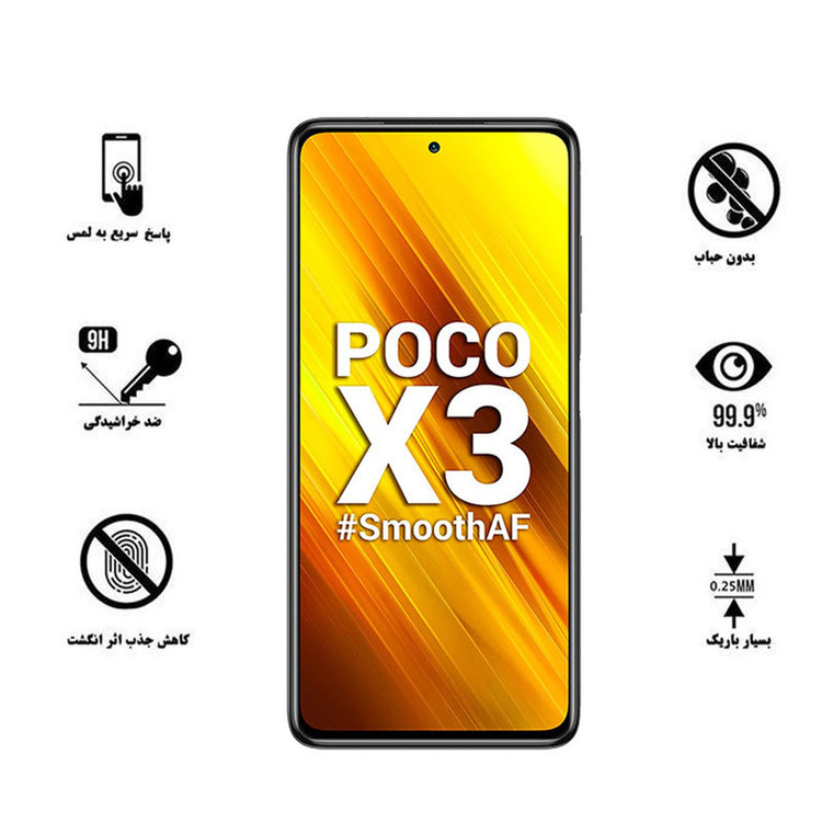 محافظ صفحه نمایش سرامیکی تراستکتور مدل CMC-T مناسب برای گوشی موبایل شیائومی Poco X3