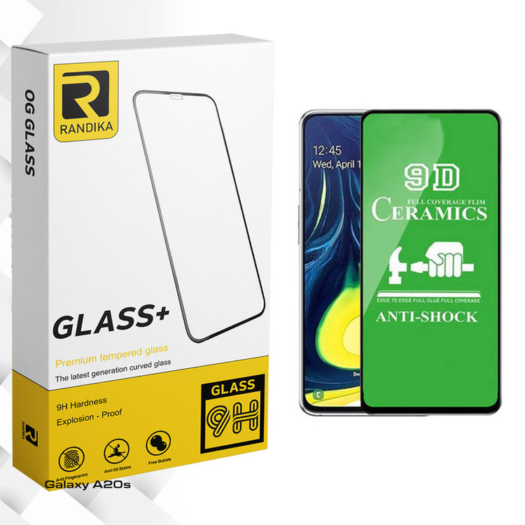 محافظ صفحه نمایش 9D راندیکا مدل GLD مناسب برای گوشی موبایل سامسونگ Galaxy A20s