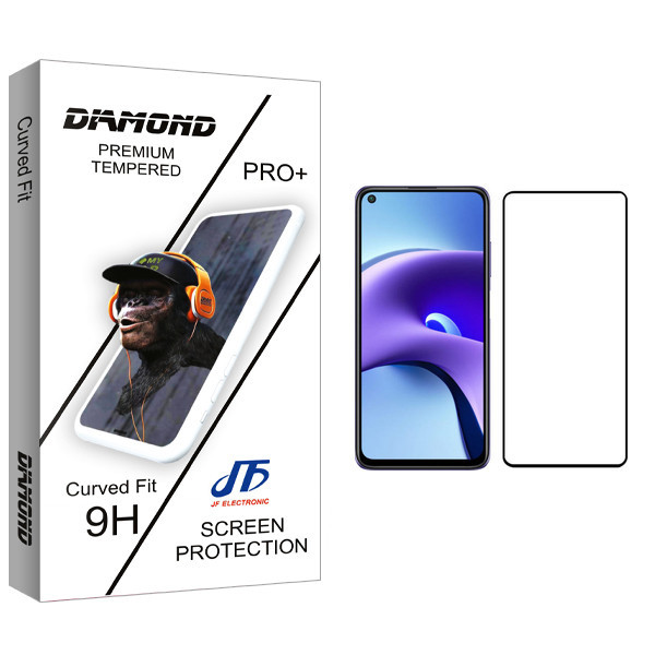محافظ صفحه نمایش جی اف مدل Diamond glass مناسب برای گوشی موبایل شیائومی Redmi Note 9T