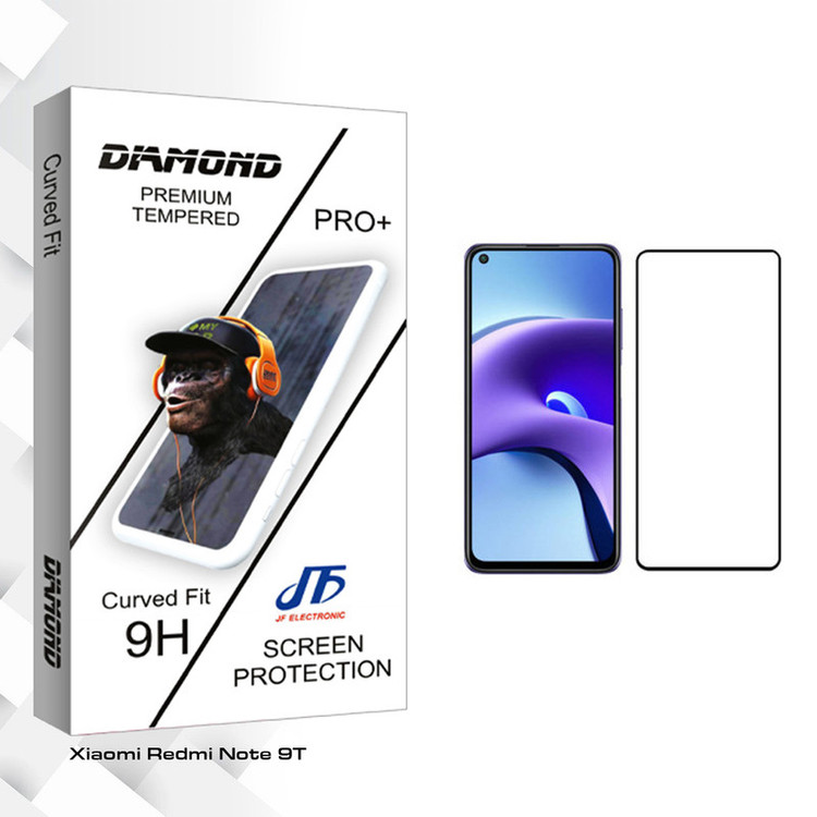 محافظ صفحه نمایش جی اف مدل Diamond glass مناسب برای گوشی موبایل شیائومی Redmi Note 9T