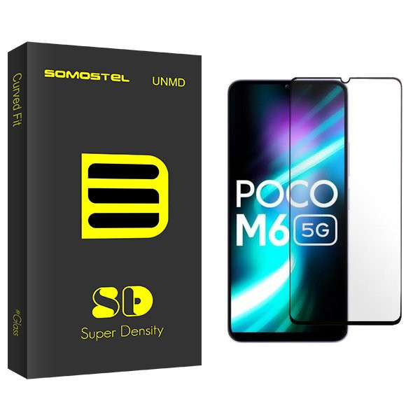 محافظ صفحه نمایش شیشه ای سوماستل مدل SD مناسب برای گوشی موبایل شیائومی Poco M6