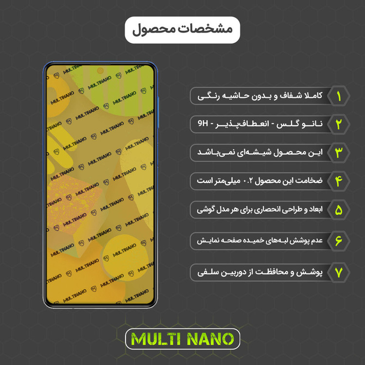 محافظ صفحه نمایش مولتی نانو مدل X-SFG مناسب برای گوشی موبایل سامسونگ Galaxy F62 به همراه برچسب پوششی
