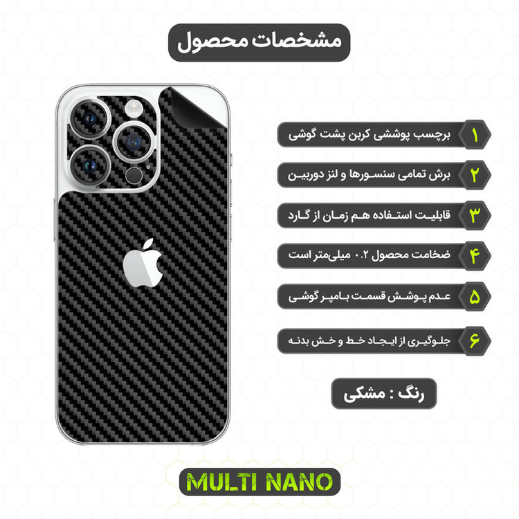 برچسب پوششی مولتی نانو مدل X-F1C مناسب برای گوشی موبایل اپل iPhone 14 Pro