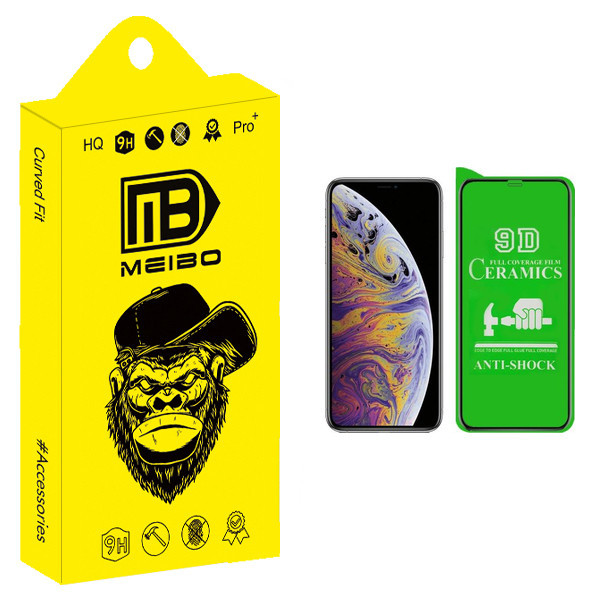 محافظ صفحه نمایش سرامیکی میبو مدل +HD مناسب برای گوشی موبایل اپل IPHONE XS MAX/11PRO MAX