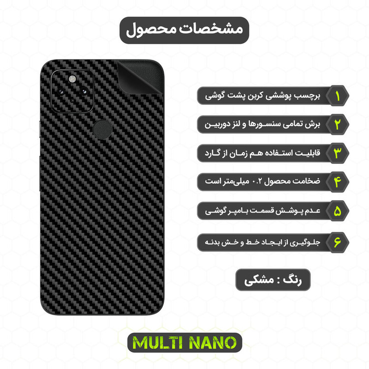 برچسب پوششی مولتی نانو مدل X-F1C مناسب برای گوشی موبایل گوگل Pixel 5