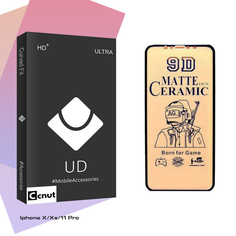 محافظ صفحه نمایش مات کوکونات مدل UD Black مناسب برای گوشی موبایل اپل Iphone X/Xs/11 Pro