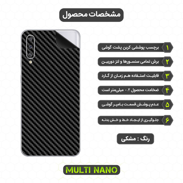 برچسب پوششی مولتی نانو مدل X-F1C مناسب برای گوشی موبایل سامسونگ Galaxy A50s