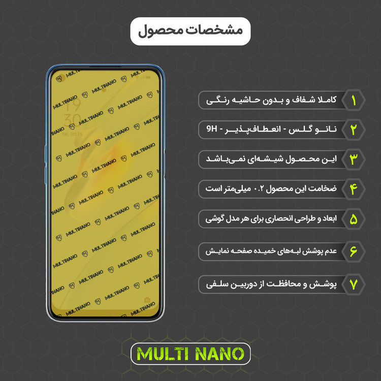 محافظ صفحه نمایش مولتی نانو مدل X-S2N مناسب برای گوشی موبایل اوپو A54