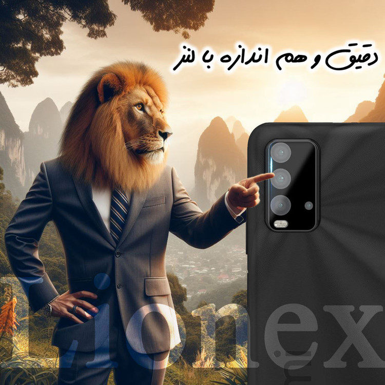 محافظ صفحه نمایش لایونکس مدل SUPLNFULI مناسب برای گوشی موبایل شیائومی Redmi 9T / Redmi 9 Power به همراه محافظ لنز گوشی
