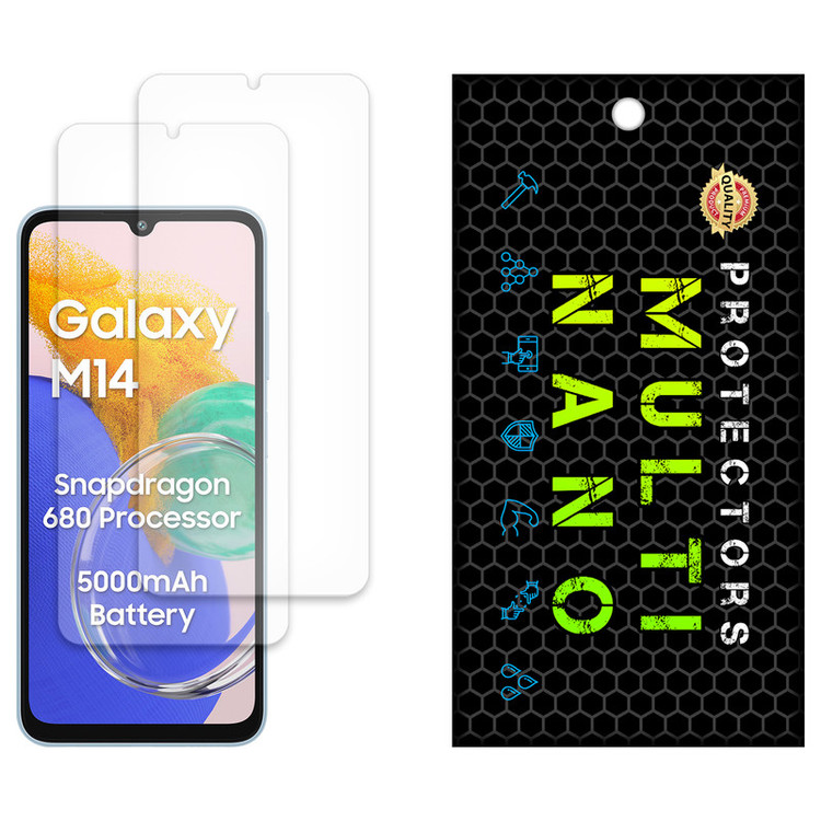 محافظ صفحه نمایش مات مولتی نانو مدل X-S2M مناسب برای گوشی موبایل سامسونگ Galaxy M14 4G بسته دو عددی