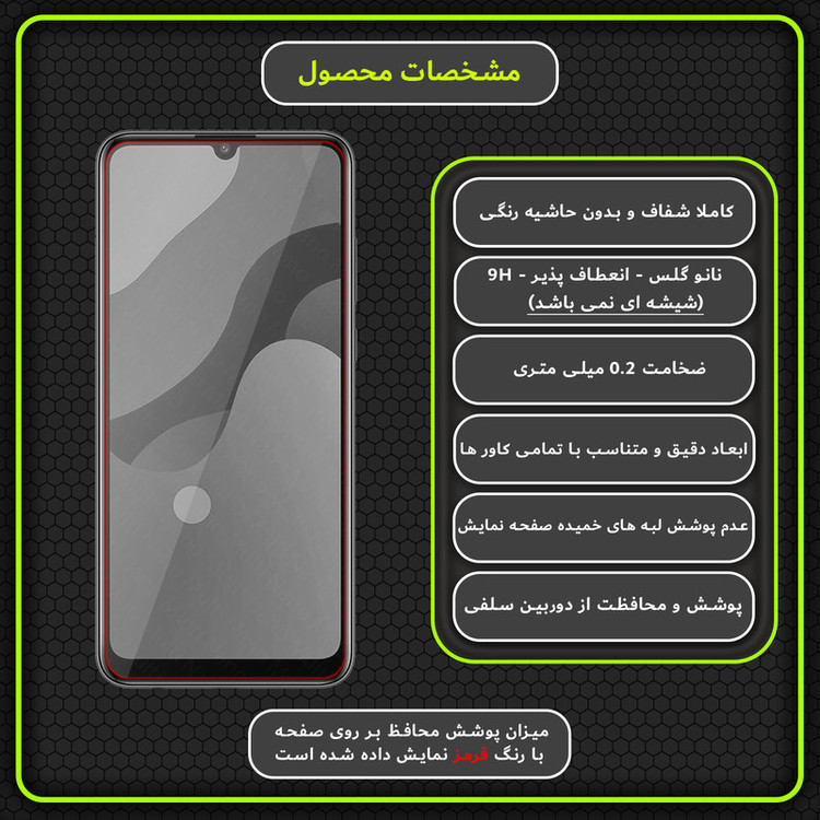 محافظ صفحه نمایش مولتی نانو مدل X-S2N مناسب برای گوشی موبایل آنر 9A بسته دو عددی