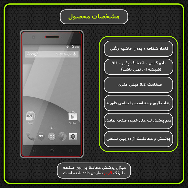 محافظ صفحه نمایش مولتی نانو مدل X-S2N مناسب برای گوشی موبایل جی ال ایکس Maad Plus بسته دو عددی