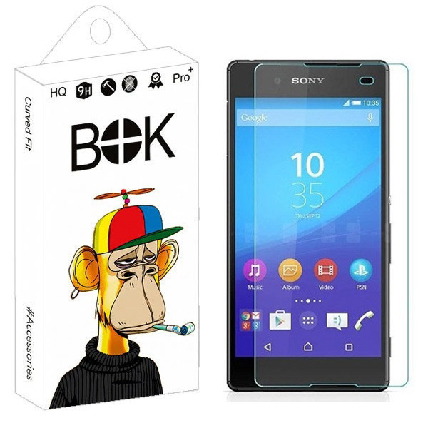 محافظ صفحه نمایش شیشه ای بوک مدل Transparent Plus مناسب برای گوشی موبایل سونی Xperia Z3 Plus