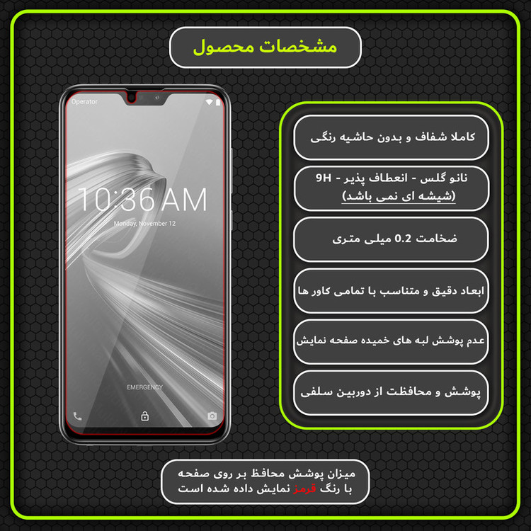 محافظ صفحه نمایش مولتی نانو مدل X-S2N مناسب برای گوشی موبایل ایسوس Zenfone Max Pro M2 - ZB631KL بسته دو عددی