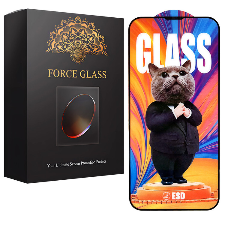 محافظ صفحه نمایش فورس گلس مدل SUPERCAT مناسب برای گوشی موبایل اپل iPhone XS
