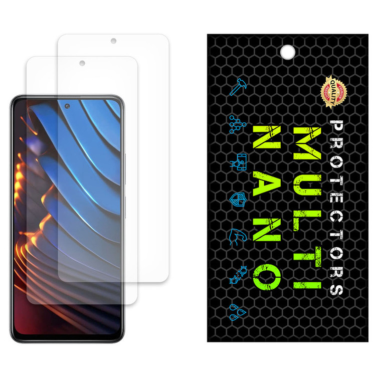 محافظ صفحه نمایش مات مولتی نانو مدل X-S2M مناسب برای گوشی موبایل شیائومی Poco X3 GT بسته دو عددی