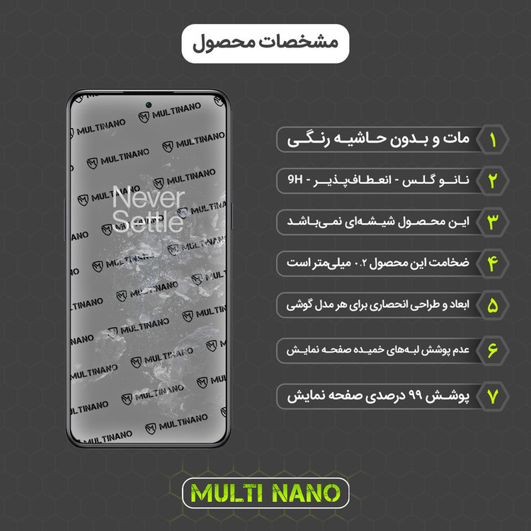 محافظ صفحه نمایش مات مولتی نانو مدل X-S2M مناسب برای گوشی موبایل وان پلاس Ace Pro بسته دو عددی