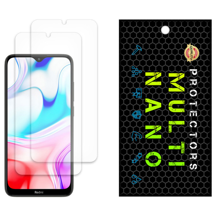محافظ صفحه نمایش مات مولتی نانو مدل X-S2M مناسب برای گوشی موبایل شیائومی Redmi 8 بسته دو عددی