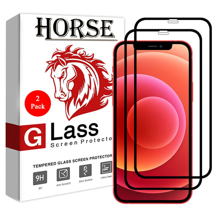 محافظ صفحه نمایش سرامیکی هورس مدل CRM مناسب برای گوشی موبایل اپل iPhone 12 Pro Max بسته دو عددی