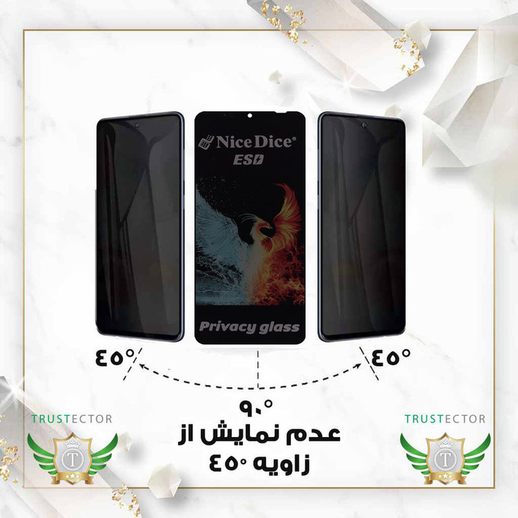 محافظ صفحه نمایش تراستکتور مدل TND7 مناسب برای گوشی موبایل شیائومی Redmi 13C 4G / Redmi 13C 5G / Redmi 13R / Poco C65 / سامسونگ Galaxy A05 / A05s / A06 / ریلمی Note 50 / C51 / C53 / وکال Vocal V1