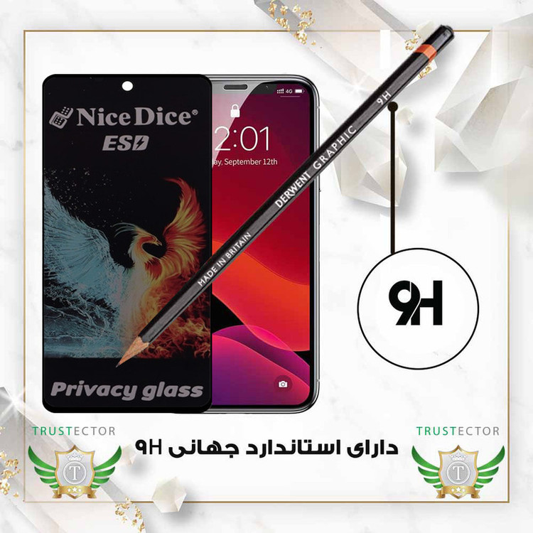 محافظ صفحه نمایش تراستکتور مدل TND7 مناسب برای گوشی موبایل شیائومی Redmi 13C 4G / Redmi 13C 5G / Redmi 13R / Poco C65 / سامسونگ Galaxy A05 / A05s / A06 / ریلمی Note 50 / C51 / C53 / وکال Vocal V1