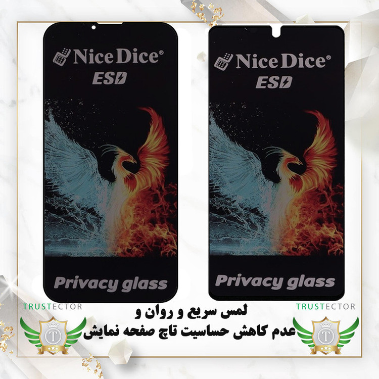محافظ صفحه نمایش تراستکتور مدل TND7 مناسب برای گوشی موبایل شیائومی Redmi 13C 4G / Redmi 13C 5G / Redmi 13R / Poco C65 / سامسونگ Galaxy A05 / A05s / A06 / ریلمی Note 50 / C51 / C53 / وکال Vocal V1